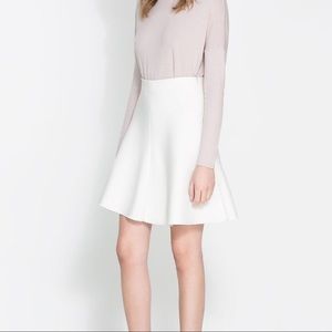 Zara Knit White Skirt